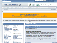 Tablet Screenshot of bluelight.org